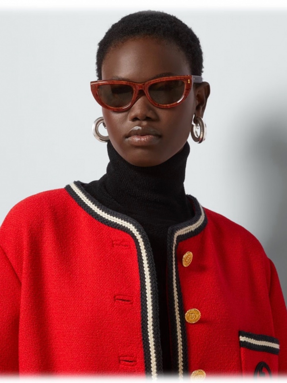 Gucci GG1521S Cat-Eye Sunglasses NWT $490 - Picture 3 of 11